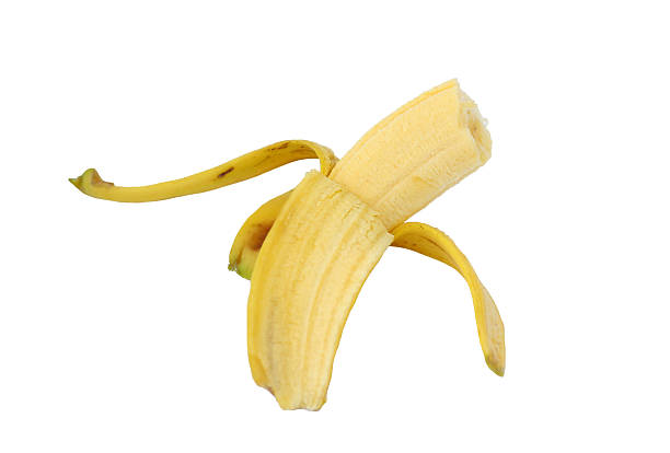istock peeled banana, isolated on white 539454548