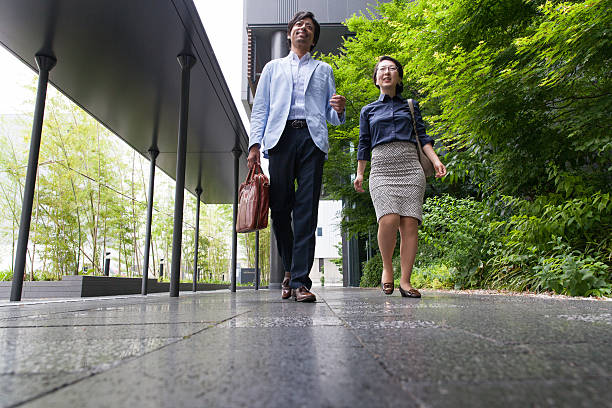 istock the business people talking at office lobby 539455100