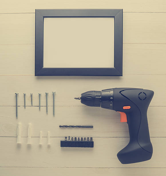 istock Picture Photo Frame Driller Installation Set 539455212