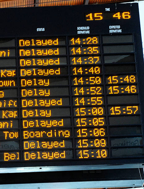 istock Delayed board at station or airport 539455868