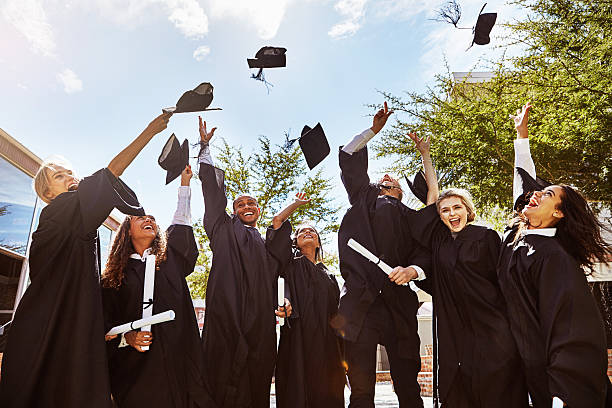 istock Hats off to graduating! 539456118