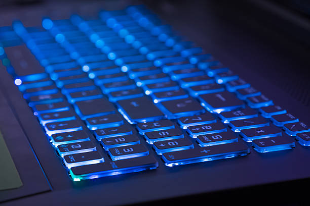 istock close-up of notebook keyboard with blue light tint 539457902