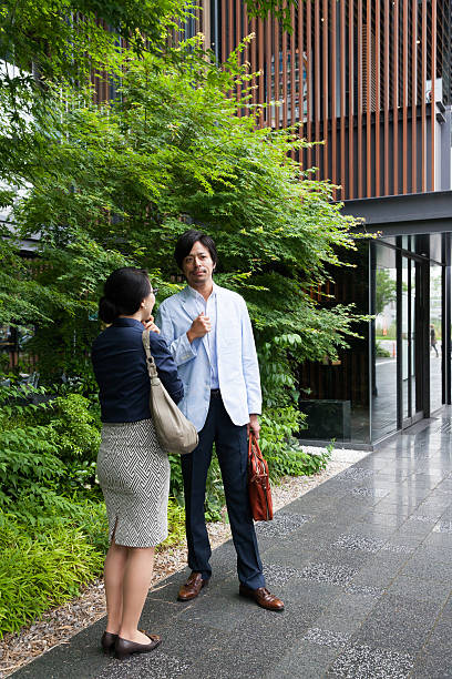 istock the business people talking at office lobby 539459648