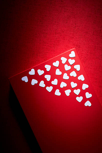 istock Heart shaped stickers on book cover 539460722