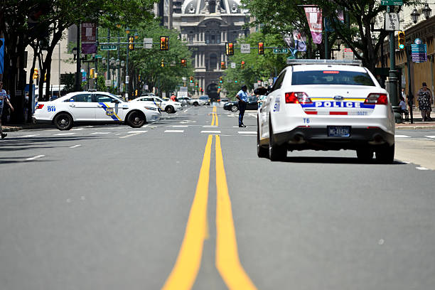 Increased Police Visibility at Philly Pride Parade stock photo