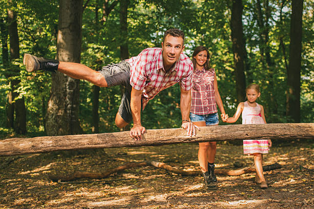 istock Crazy Family In The Forest 539464522