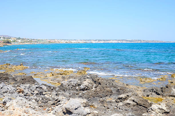 istock Rocks on the coast of Cretan Sea. 539466038