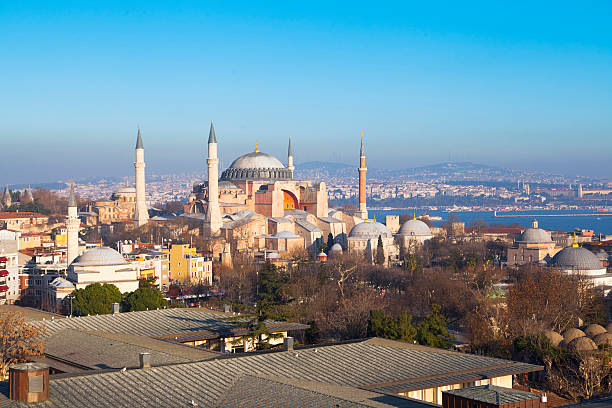 istock Hagia Sophia with blue sky 539467016