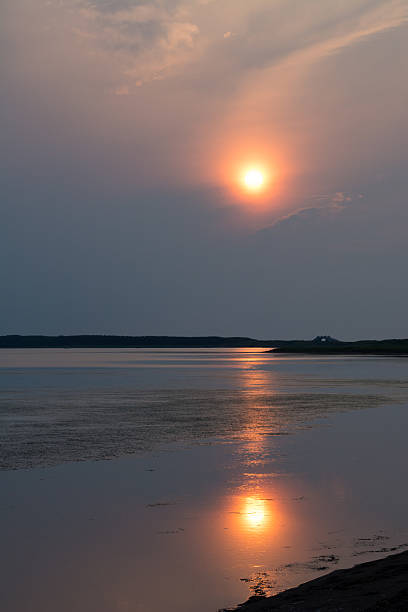 istock The sunset in a lake 539468020