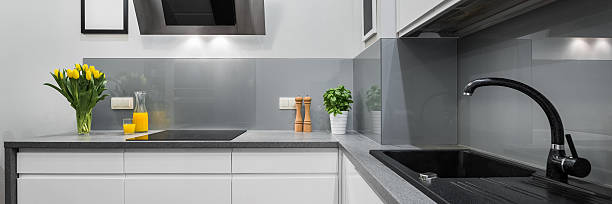 istock Panorama of kitchen countertops 539469298