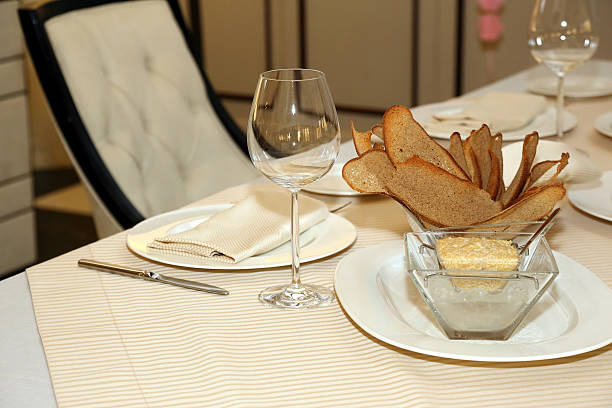 istock serving dishes on the table in the restaurant 539469582