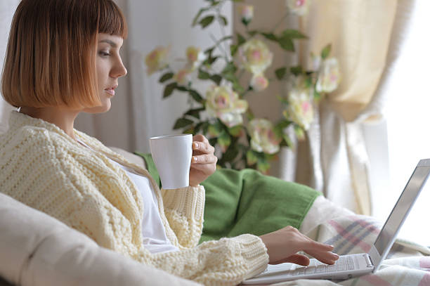 istock young beautiful woman  drinking tea 539470010