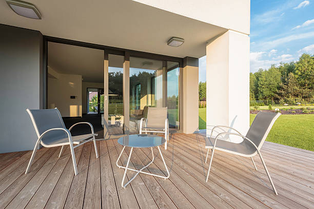 istock New patio idea with comfortable furniture set 539470662
