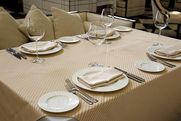 istock serving dishes on the table in the restaurant 539472554