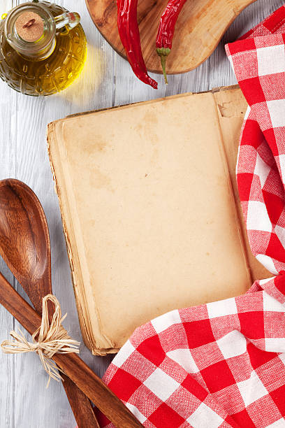istock Vintage recipe book, utensils and ingredients 539473966