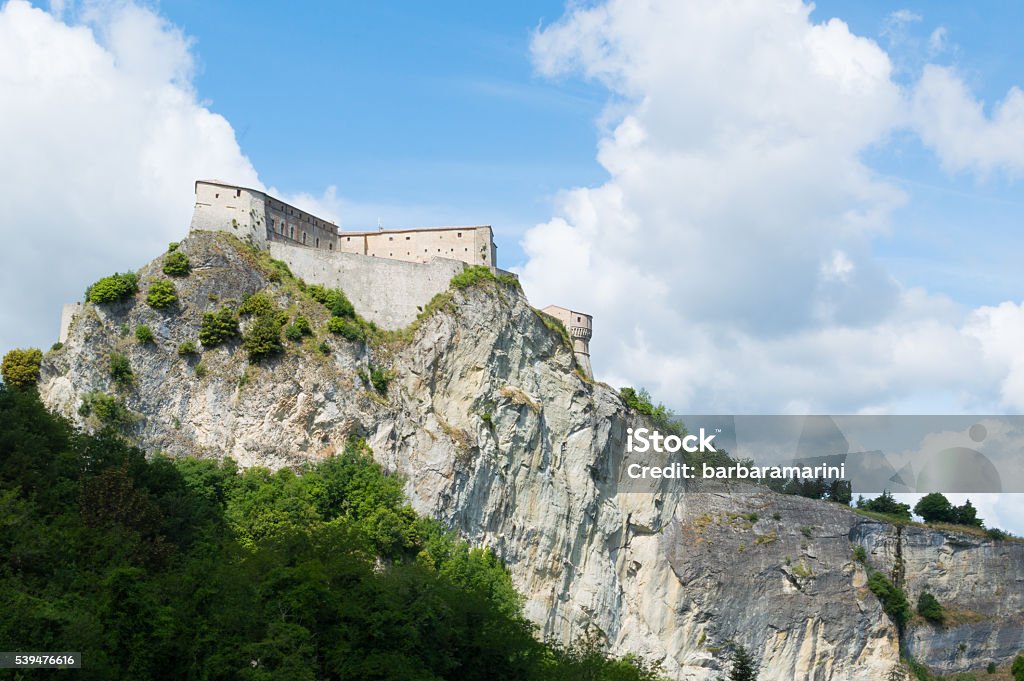 San Leo hystoric castle in Romagna countryside travel Italy Antique Stock Photo