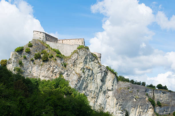 San Leo hystoric castle in Romagna countryside travel Italy San Leo hystoric castle in Romagna countryside travel Italy hystoric stock pictures, royalty-free photos & images