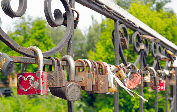istock Locks on the bridge of lovers 539479684