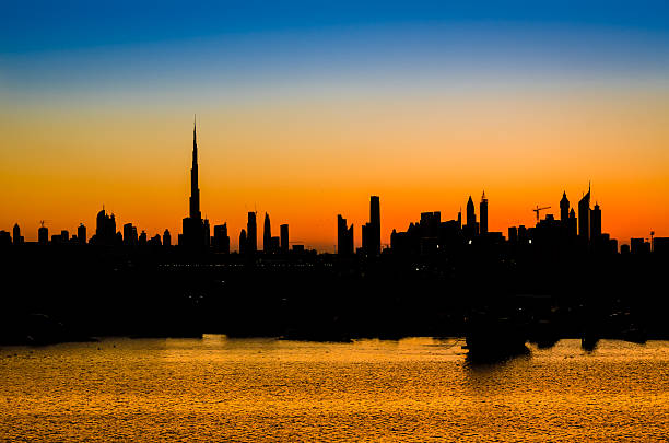 istock High rise buildings  in Dubai during stuning sunset 539479720