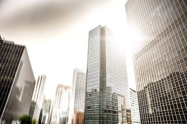 istock Modern buildings in downtown Osaka 539479970