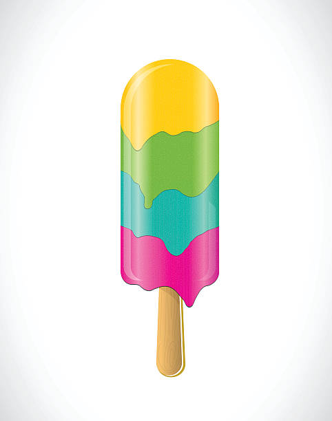 ilustraciones, imágenes clip art, dibujos animados e iconos de stock de en un palo de helado. - ice cream missing bite biting melting