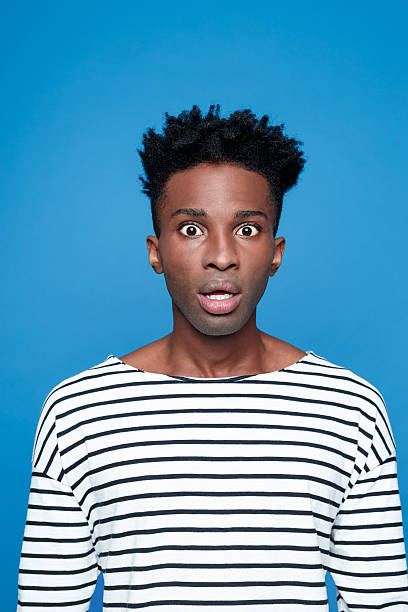 istock Shocked afro american young man 539484188