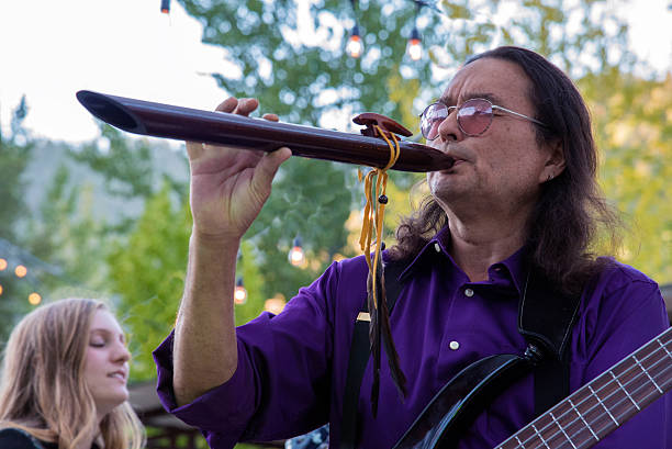 Native American flute player and bassist Kevin Stone is half of the duo \