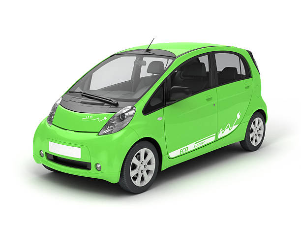istock Electric Car isolated on white 539642192