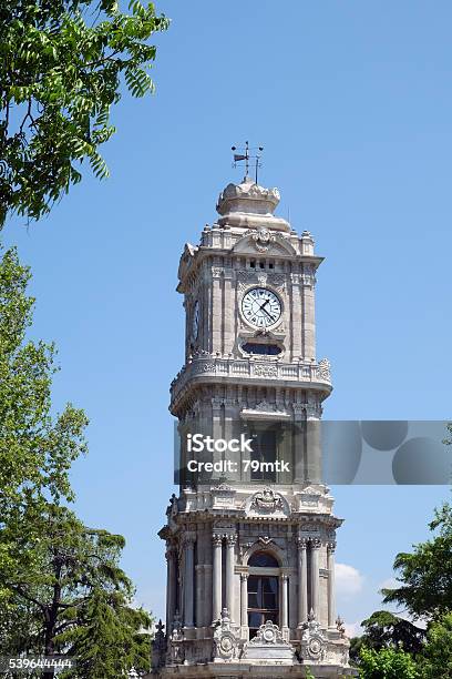 Dolmabahçe Clock Tower Stock Photo - Download Image Now - Architecture, Clock, Dolmabahce Palace