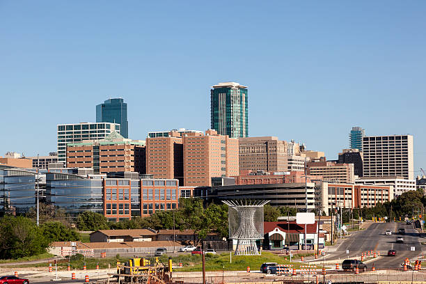 Fort Worth Downtown View View of the Fort Worth Downtown. Texas, United States fort worth stock pictures, royalty-free photos & images