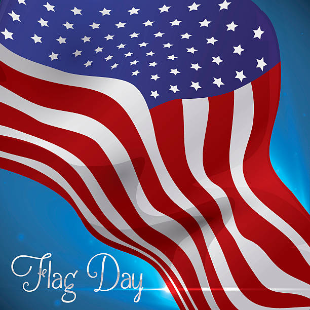 istock Flying U.S.A. Flag to Commemorate Design for Flag Day 539650568