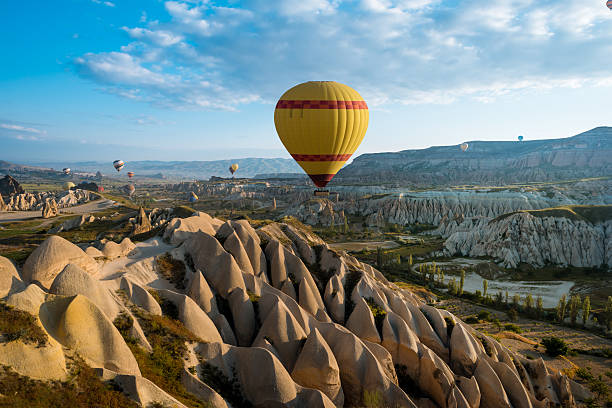 istock Hot air balloons flying over Cappadocia, Turkey 539650768