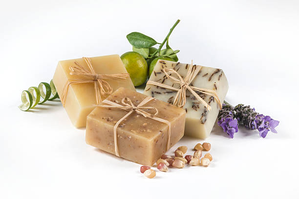 istock Handmade lemon, lavender and honey Soap 539652610