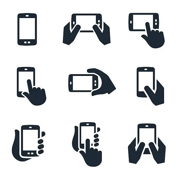 Vector illustration of Smartphone Icons
