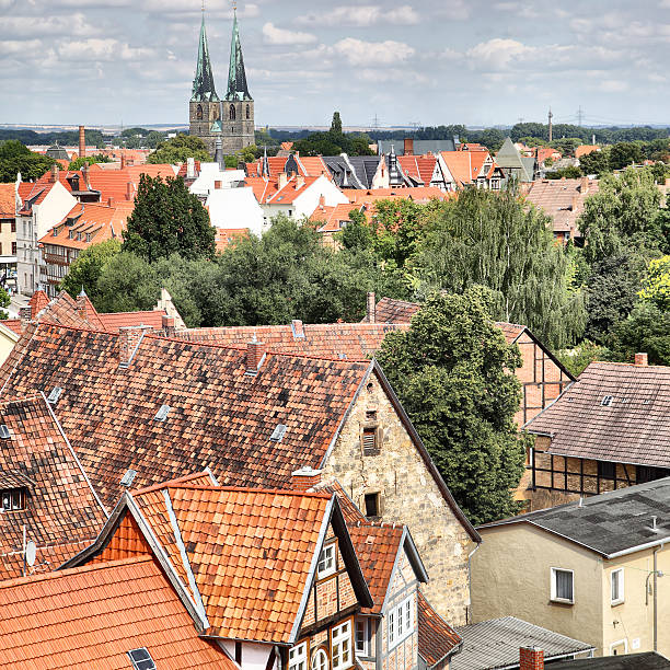 istock Panoramic view of Quedlinburg 539656560