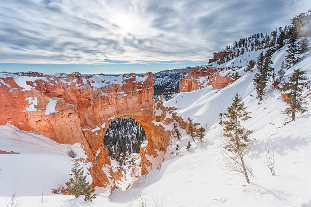 istock Natural Bridge in winter at Bryce Canyon National Park 539658968