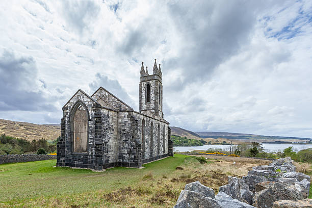 Ruins of the Old Church of Dunlewey in County Donegal, Ireland