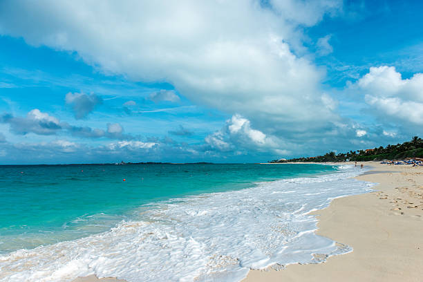 Cabbage Beach, Nassau - Bahamas stock photo