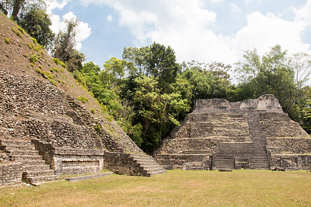 istock Stone pyramid ruins at Caracol in Belize 539661812
