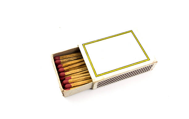 istock Box of matches isolated on white background 539666658
