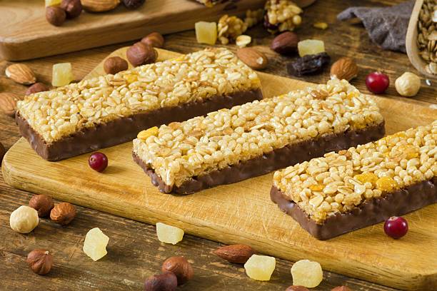 istock Granola bars with dried fruit and chocolate 539666704