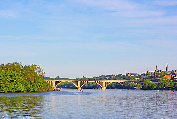 istock Key Bridge and Potomac River, Washington DC, USA. 539666888