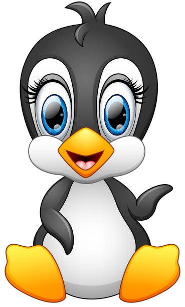Cute Cartoon Penguin Waving Stock Illustration - Download Image Now -  Animal, Antarctica, Bird - iStock