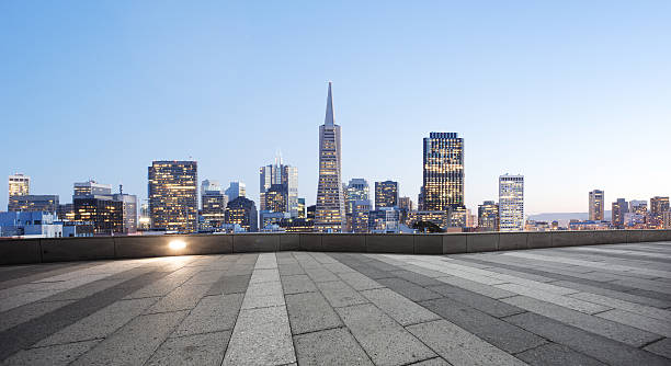 istock empty pavement with cityscape and skyline of san francisco 539667878