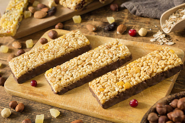 istock Granola bars with dried fruit and chocolate 539668104
