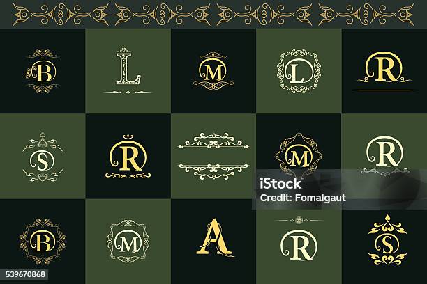 Executive Monogram Monogram Design Elements Graceful Template Elegant Business Emblems ...