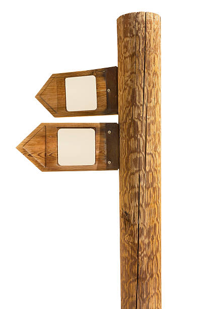 деревянные указателя из направлениях - wooden stake стоковые фото и изображения