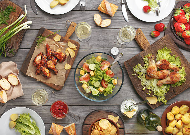 istock Different food cooked on the grill 539673456