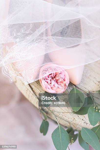 Classic Woman Shoes Wedding Stock Photo - Download Image Now - Adult, Arts Culture and Entertainment, Bouquet