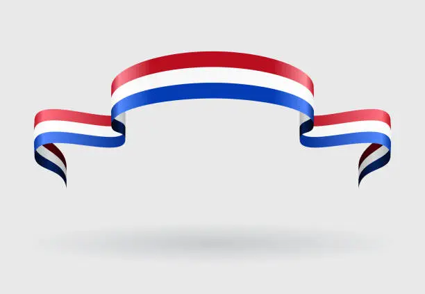 Vector illustration of Dutch flag background. Vector illustration.